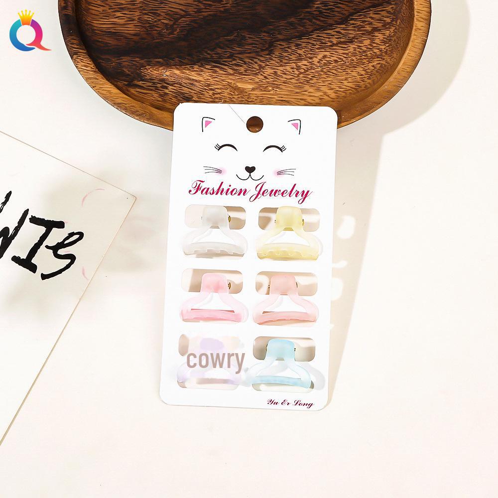 Qiyue Korean Matte Mini Hair Clip – Simple Fashion Hairpin for Bangs