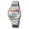 SKMEI 2514 Fashion Casual Men's Digital Watch Steel Strap Waterproof Small Square Dial Multifunction Male Electronic Clock Gift