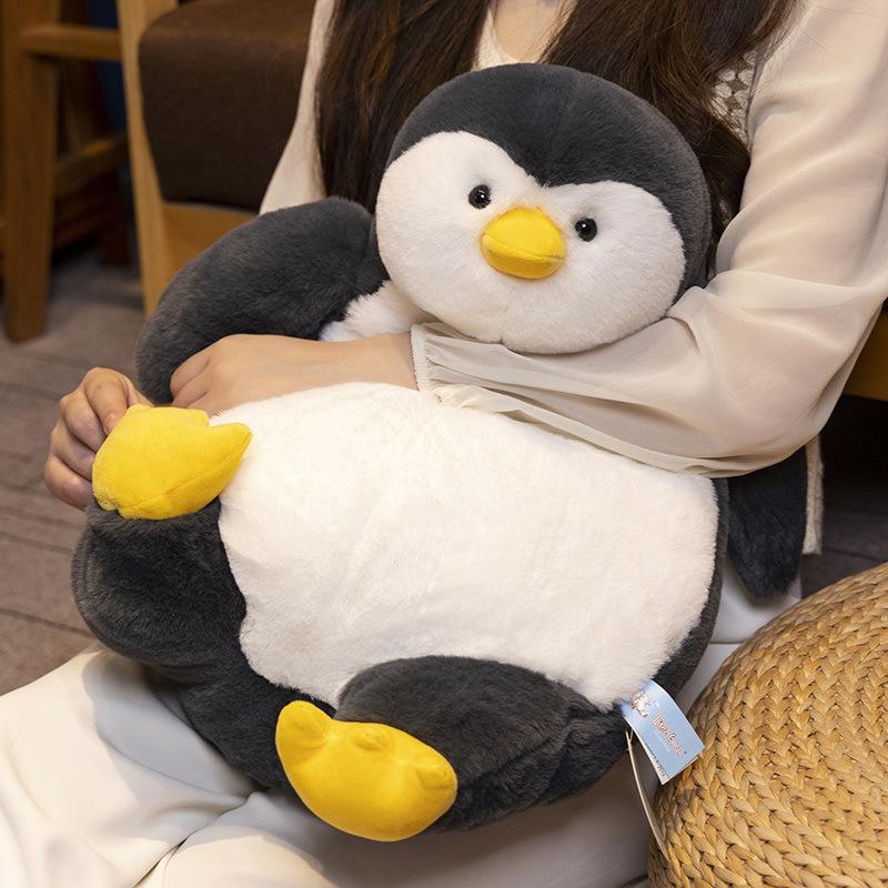 Lazy Penguin Plush Toy Pillow Doll Backrest Cushion Sleeping Companion Gift Girl