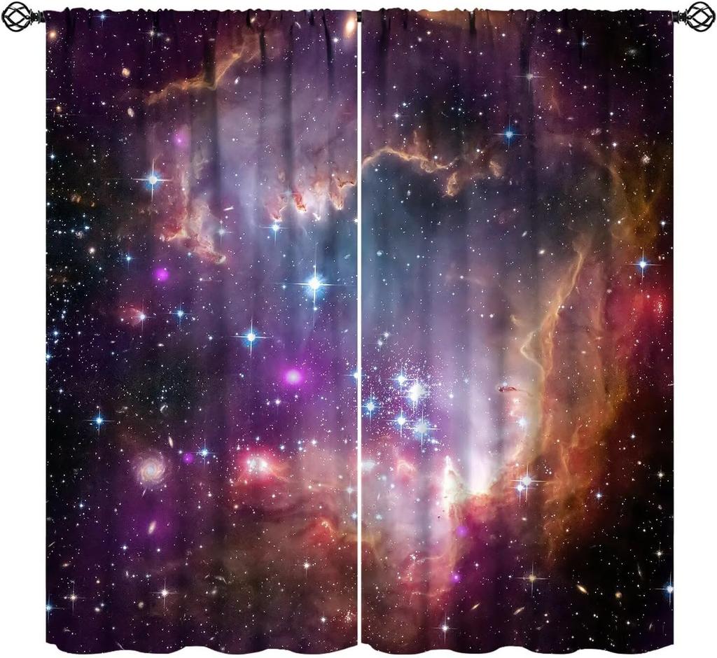 Room Darkening American Football Curtains Men Teens Cool Ball Sporty Theme Art Printed Window Drapes Kids Boys Bedroom Living Curtain Polyester