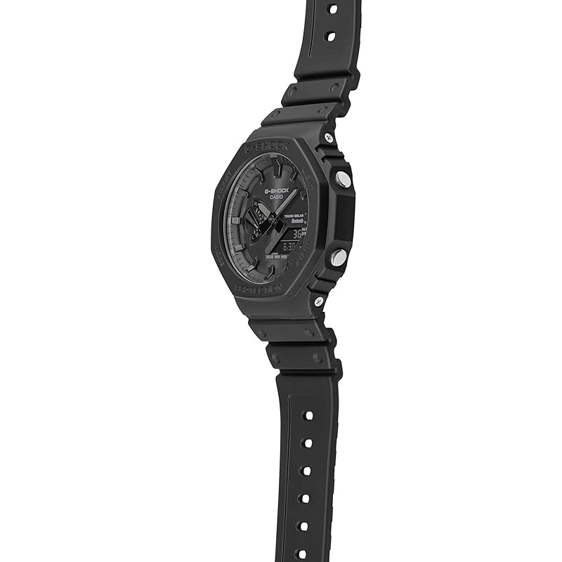 Casio unisex-adult G-Shock GA-B2100-1A1 Watch, Matte Black, Bluetooth, Tough Solar, Mobile Link, Analog-Digi, Carbon Core Guard Construction [Used]