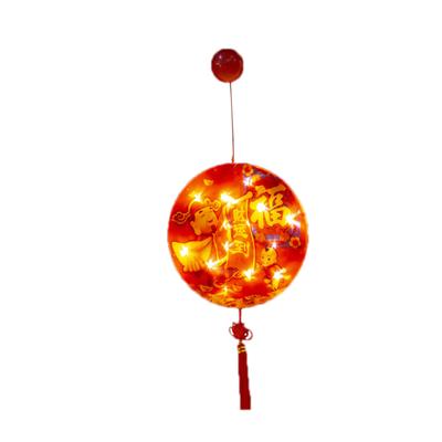 LED Chinese New Year Light Decorative Good Fortune Red Lantern Spring Festival Pendant for