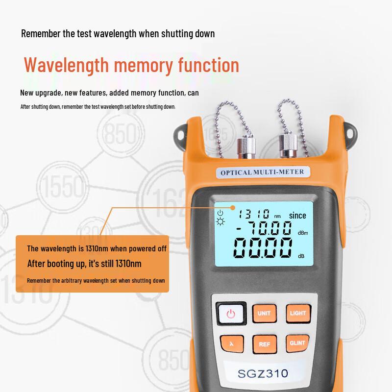 Qishao High-Precision Fiber Optic Power Meter with 15km VFL