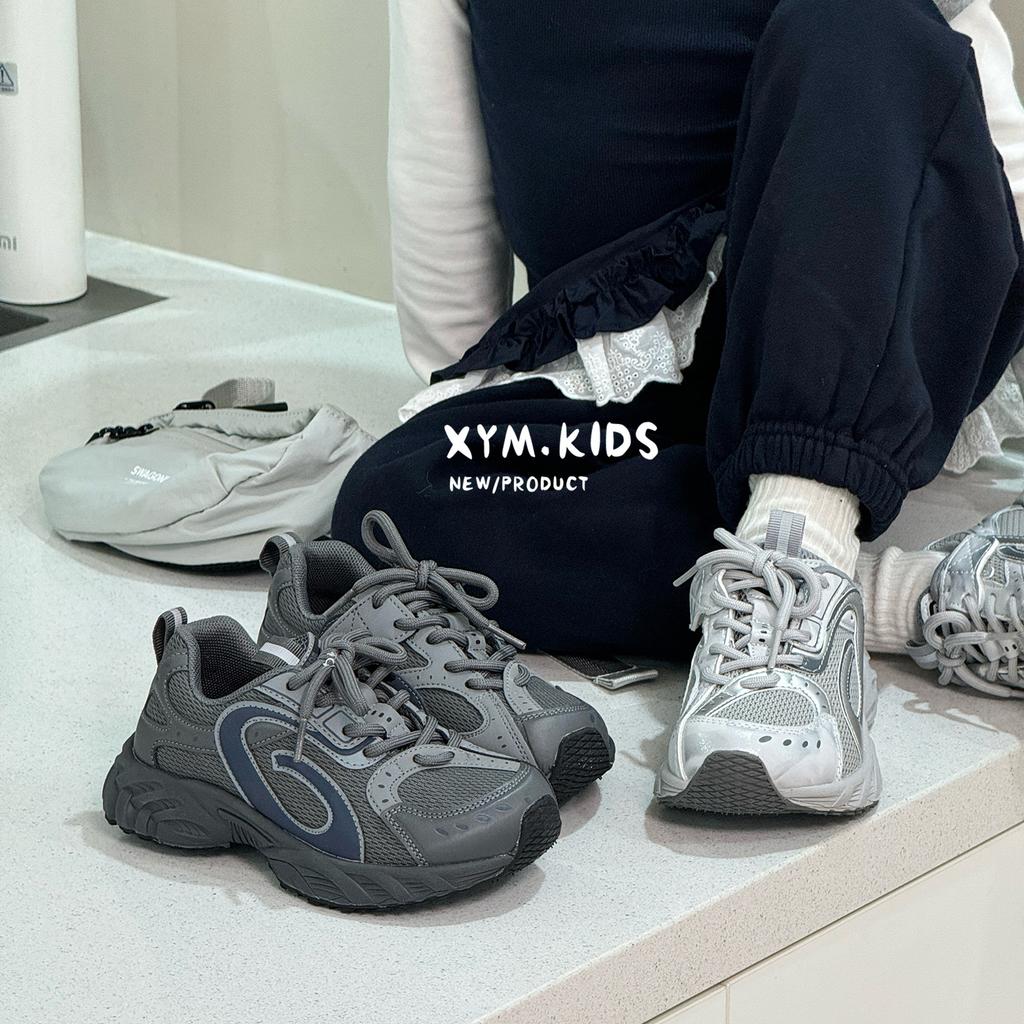 Trend Shaking Children's Dad Shoes 2025 Autumn New Classmates Boys Sports Shoes Mesh Breathable Girls Running Shoes