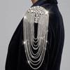 Rhinestone Tassel Epaulettes Zinc Zinc Alloy Shoulder Mark Shoulder Board  Theatrical Cosplay