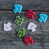 Handmade Colorful Small Mushroom Ceramic Buttons