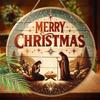 Holy Night Nativity Scene Pendant, Decoration of Home Walls or Doors, 2d Flat Wooden, Christmas Decoration, Gifts for Friends and Family