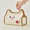 Plush Tissue Box Cartoon Kawaii Tissue Box Desk Tissue Holder for Office Home Coffee Table