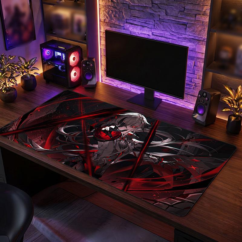 Big Mouse PadGenshin Impact Extended Soft Desk Mat Gaming Office Computer Table Decor Mat