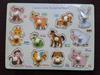 Wooden 3D Educational Grasping Board & Puzzle for Children: Animal & Fruit Theme Cognitive Toy