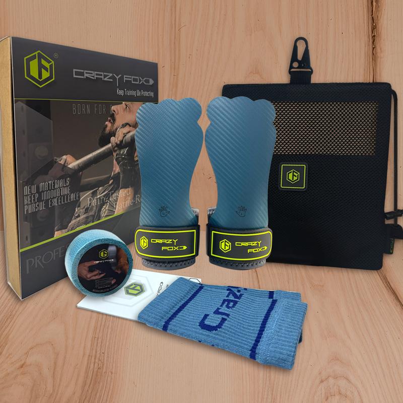 Crazyfox Rana Ginnastica Fitness Esercizio Antiscivolo Impugnature per le Mani, Protezioni per il Palmo, Calleras Materiale Velites di Grado Superiore