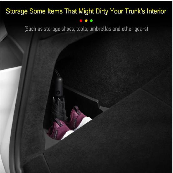 For Tesla Model Y Juniper 2025 2026 Car Trunk Side Storage Box Cover plate organizer Car trunk side storage box refit Accessorys