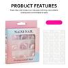 108Pcs Summer Fake Toenails Nude Color Short Press On Toe Nails White French Tip Full Cover False Nails Extensions DIY Manicure