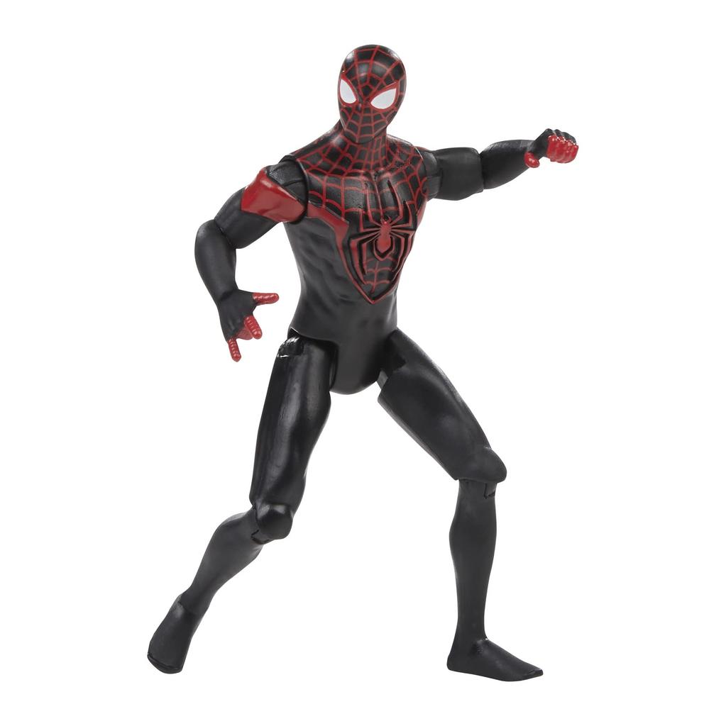 Hasbro Spider-Man MARVEL Epic Hero Series Miles Morales Action Figure, 4-inch (10 cm) with Accessories, Ages 4 and Up, F6974, Authentic