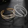Bridal Luxury Rhinestone Zircon Cross Opening Bracelet Women'S Bracelet Temperament Bracelet Bracelet Hand