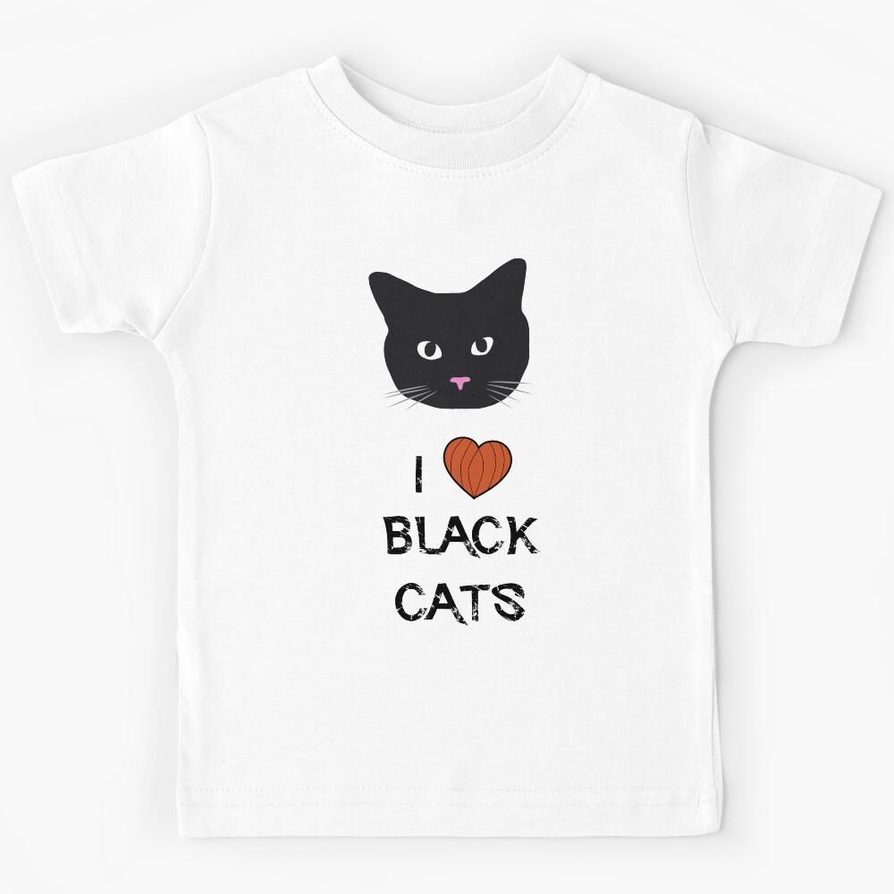 I love black cats Kids T-Shirt 150