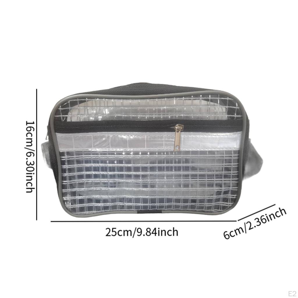 Anti Statics Clear PVC Bag Storage Organizer Portable Transparent Waist