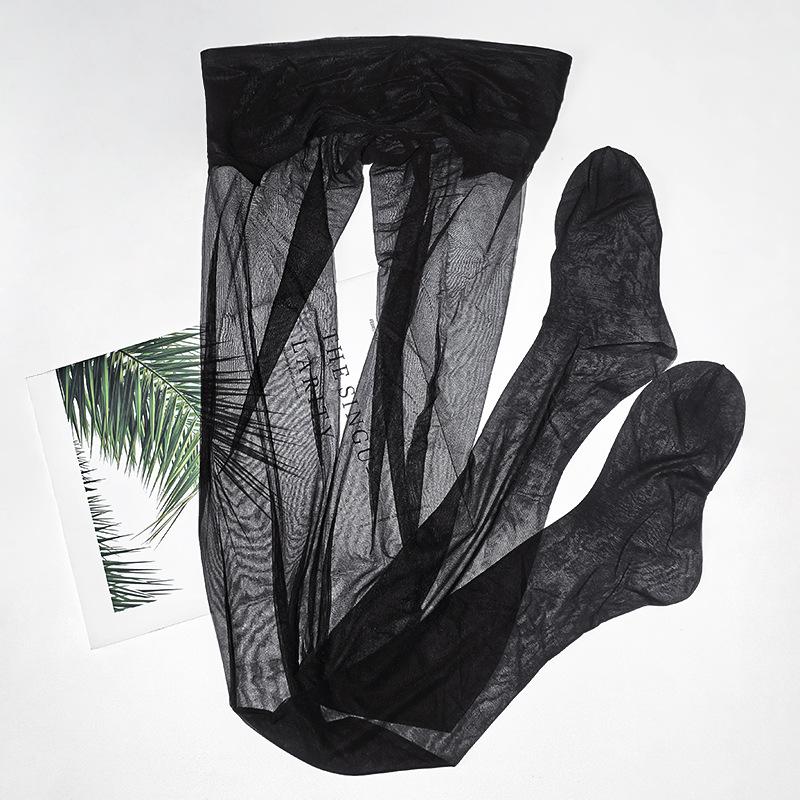 Hohe Dichte Nahtlos0.01D Netz-Taillenstrümpfe Damen Ultra-Dünn Seidig Glatt Strumpfhose Übergröße Spurlos