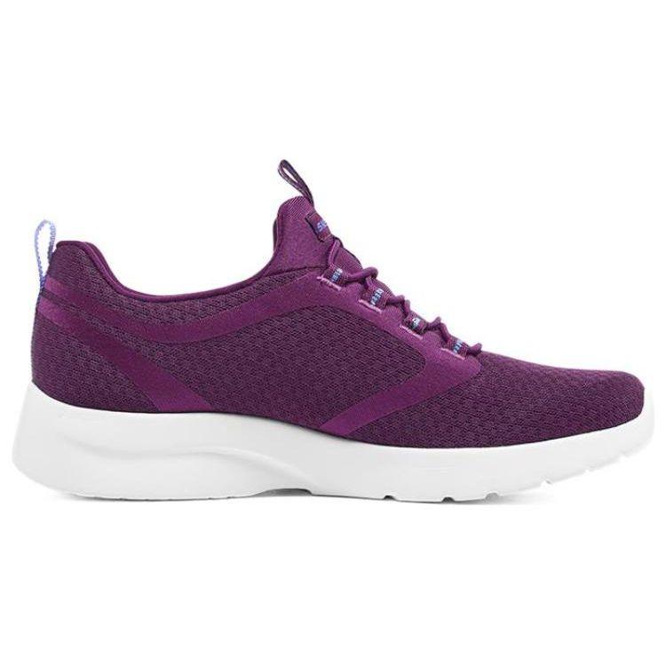 Skechers 2.0 Synthetic Leather Sports Shock Absorbing Durable Low Top Casual Shoes Women sneaker Dark-Purple 149693-PLUM