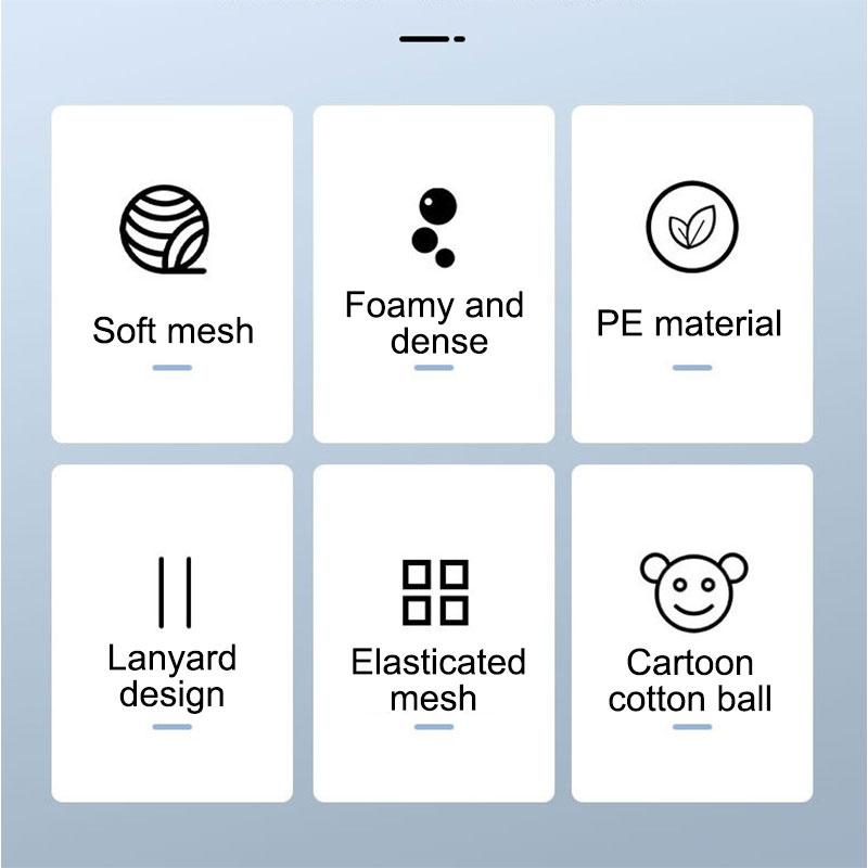 Bath Loofah Shower Bath Sponges Cute Soft Body Scrubber For Men Women Spa Body Clean Bathing Accessories