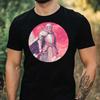 T-Shirt Men Pink Knight Motif Cotton Size XS To 5XL