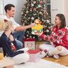 Theme Santa Claus Money Box Christmas Party Decor Bright Yellow Events Festive