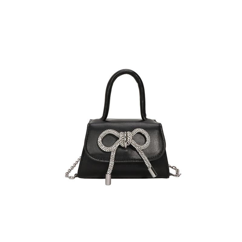 

Mini portable small square bag women s new fashion chain shoulder messenger bag trendy bag чёрный