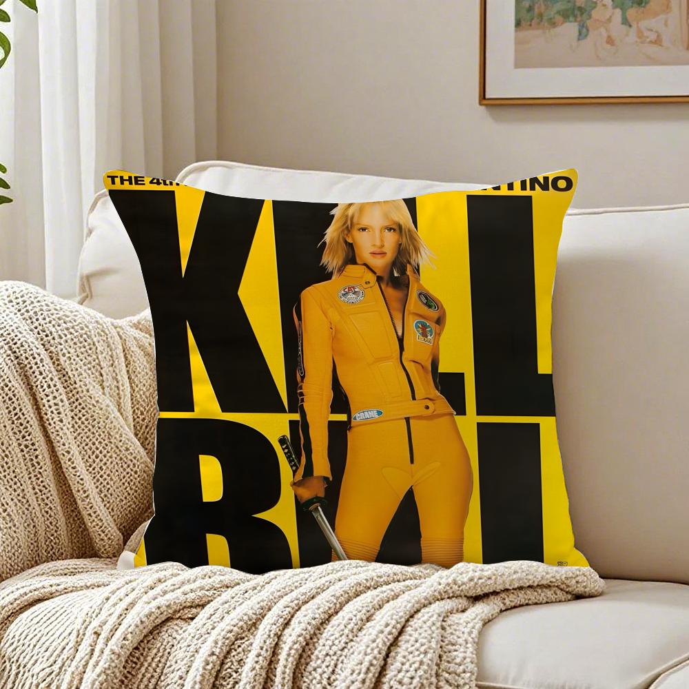 movie action KKill BBillS Cushion Cover Pillowcase Antidustmite living Room Sofa Decor Cushion Room