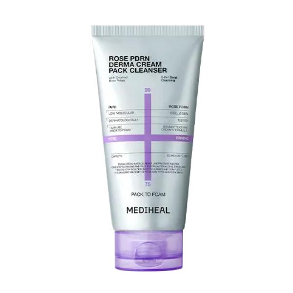 [Mediheal] Rose PDRN Derma Cream Pack Cleanser 120ml Firming & Radiance Care
