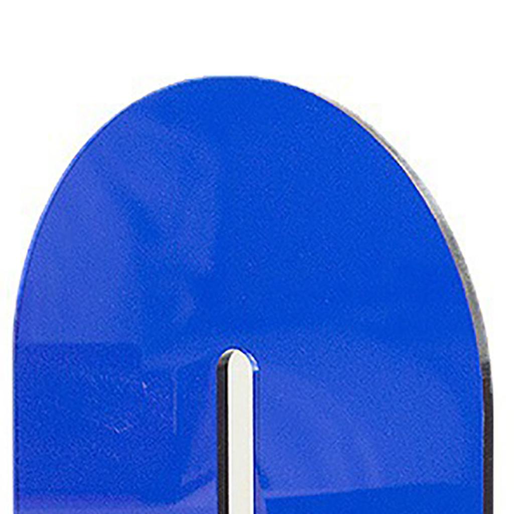 Acrylic Book End Thickened L Shape Bookend Stopper Desktop Book Organizer for Home Library Office Translucent Blue