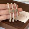 New Chinese-style Round Shijia Pearl and Hetian Jade Bracelet for Women, Featuring a Sophisticated, Lightweight, and Luxurious Design with a Unique,