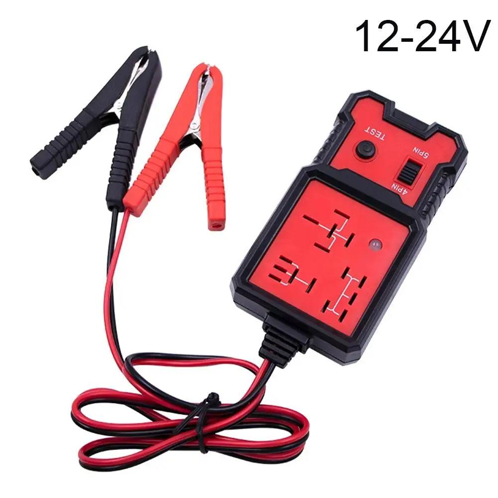Auto-Relais-Tester Universell 12V Auto-Batterie-Prüfer Spannung LED-Anzeige Relais Elektronischer Tester Tester Automobil Leuchte M9u5