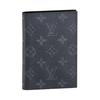 Monogram Canvas Passport Holder Men Accessories Gray Black P01731
