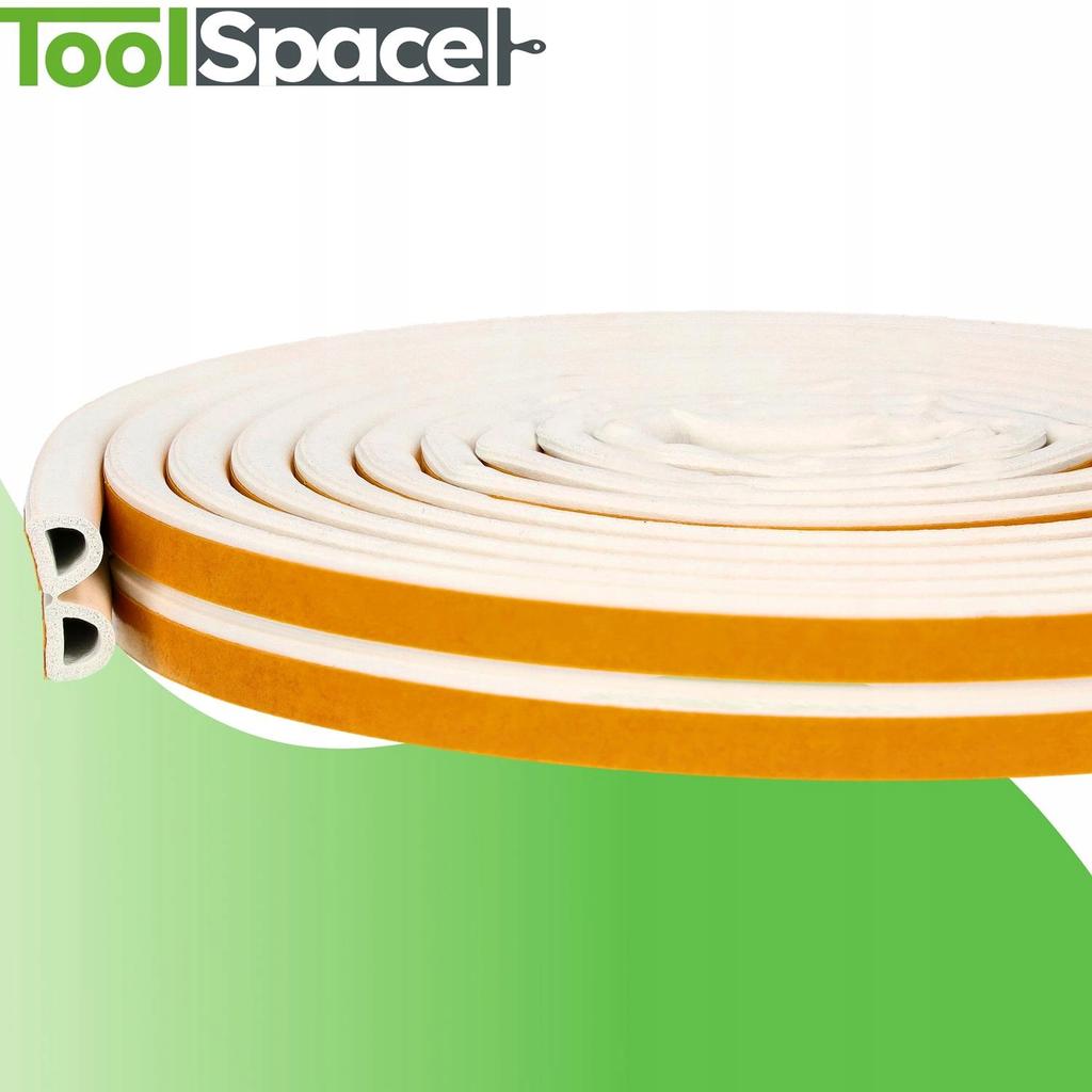 Uszczelka Garażowa D 12X10 Biała 1M (2X0,5M)