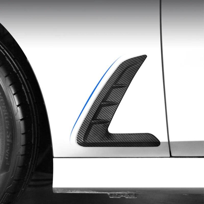 2PCS Car Exterior Side Body Air Outlet Cover Trim Fender Decorative Stickers Auto Accessories For BMW 3 Series G20 G28 -21