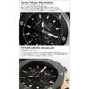 HYAKUICHI 101 Watch 100m Water Resistant Chronograph Date Display Rubber Belt Black X Silver Carbon Men's