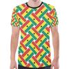 Camisetas Gráficas com a Bandeira de Gana Moda Estampa do Emblema Nacional Ganês Camiseta para Homens Uso Diário Dashiki Academia Roupa Esportiva Tops Roupas