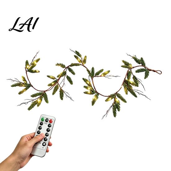 Indoor Outdoor Holiday Decor Christmas Artificial Touch Norfolk Real Pine Garland Faux Greenery Winter Table Centerpiece Cypress Garland for