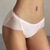 Bragas sexis de seda de hielo para mujer, ropa interior sin costuras, calzoncillos de retales de malla, calzoncillos cómodos de cintura media