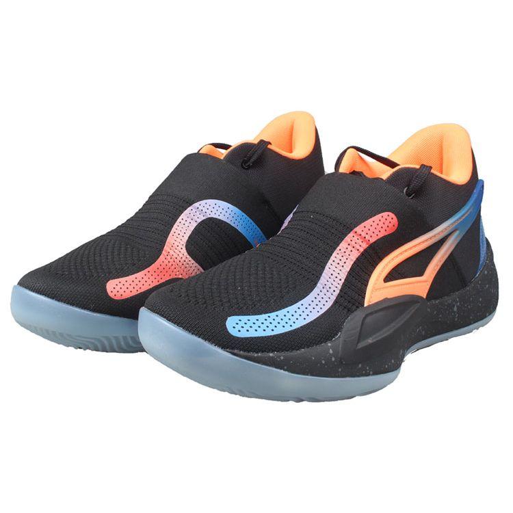 Puma RJ Barrett X Rise Nitro Knicks Men Sneakers Black Ultra-Orange Strong-Blue 377388-02