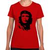 Che Guevara Cult Icon Revolution Stencil Portrait Lady Women Girlie T-Shirt