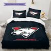 Virtus Pro Pattern Bedding Set Quilt Cover Pillowcase Home Decor Gift (1 * duvet cover + 2 * pillowcase, without core)