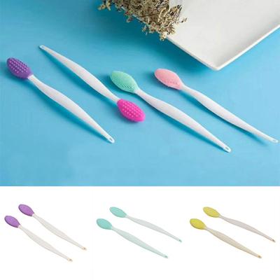 Nose Exfoliator Blackhead Removal Silicone Double Sides Head Face Cleaning Brush