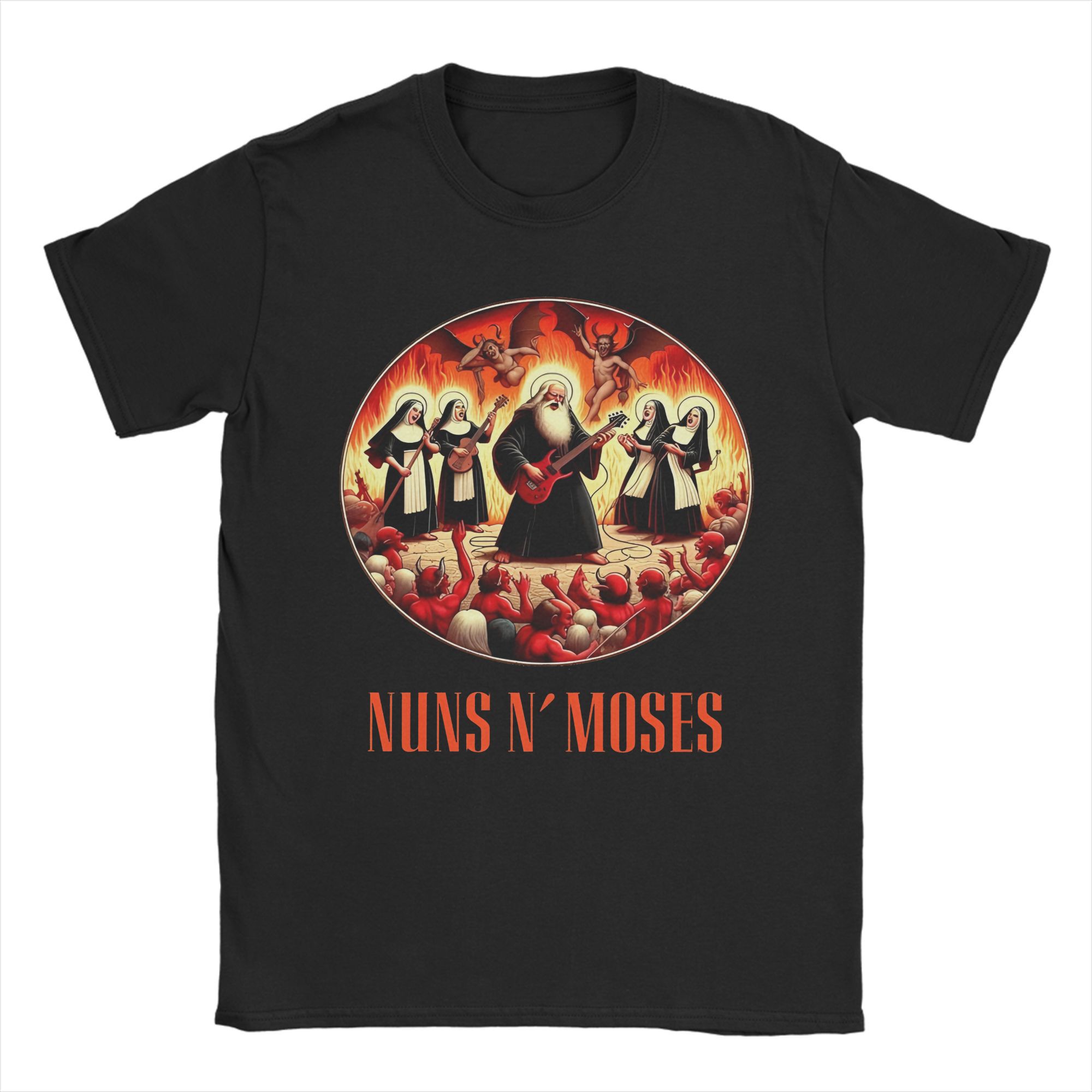 

Guns N Roses Graphic Print T Shirts for Men 100% Cotton Funny T-Shirt Round Collar Rock Band Tee Shirt Short Sleeve Clothes 4XL