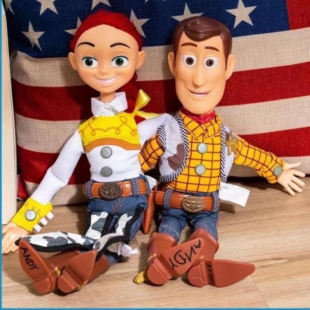 Sheriff Woody, Jessie, & Buzz Lightyear Pull-String Light-Up Figures - Toy Story 4