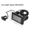 Electric Bicycle SW900 Display with 36V 48V Socket Durable Electric Bicycle LCD Display