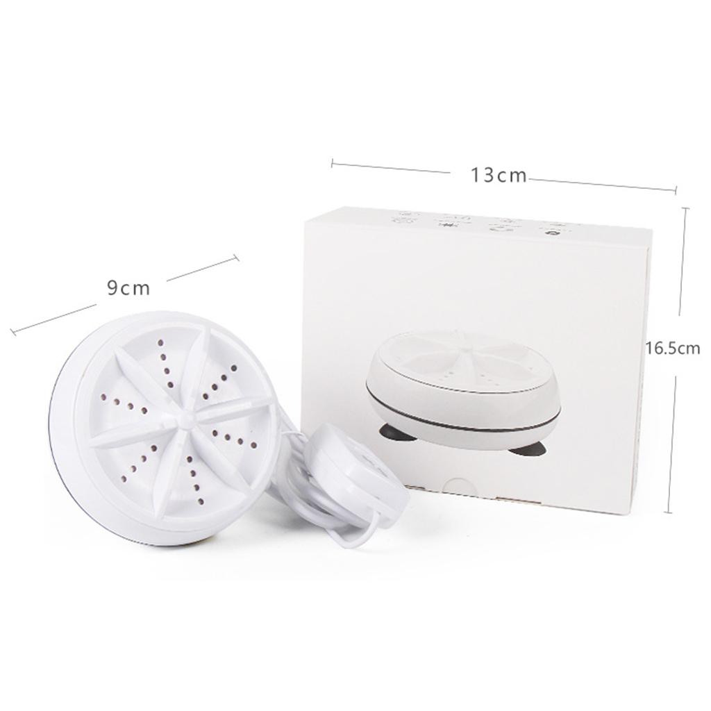 Compact Turbo Washing Machine Laundry Washer USB Rotating for Towel Pants Bra Home Travel Camping Motorhome