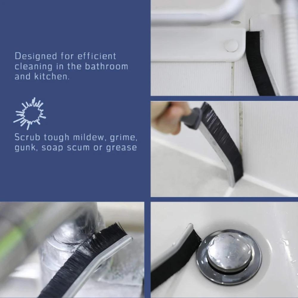 Hard Bevel Brush - 0.16 Inch Width Durable Grouting Cleaning Brush For Home Tile Gap Small Tile Grouting