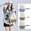 Solid Letter Color Backpack Travel Waterproof Wearresistant Large Capacity