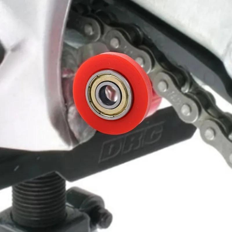 Galet de guidage de chaîne Motorchain 8/10mm Réduire le bruit de la chaîne Tendur de chaîne de transmission Protection des chaînes de transmission Outil de réparation de moto DIY